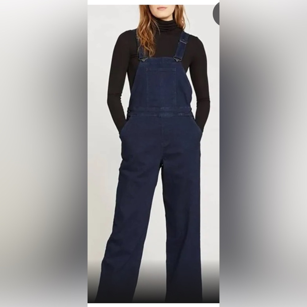 Universal standard Casey dark indigo overalls